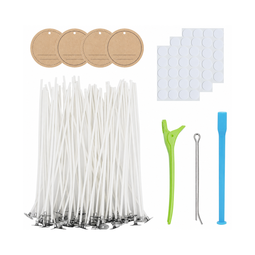 60 Cotton Candle Wicks with Candle Making Tools